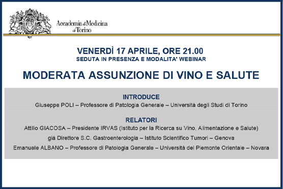 Moderata assunzione di vino e salute